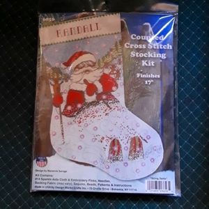 Crosstitch Stocking kit 17"